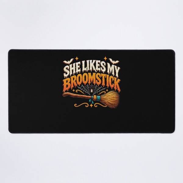 Item preview, She Likes My Broomstick Funny Halloween Couples designed and sold by alvablakefg.