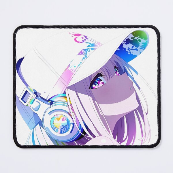 Item preview, Rainbow Cyber Anime Girl – Colorful Y2K Futuristic Streetwear designed and sold by Dyan4.