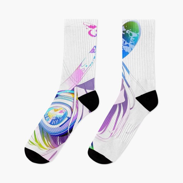Item preview, Rainbow Cyber Anime Girl – Colorful Y2K Futuristic Streetwear designed and sold by Dyan4.