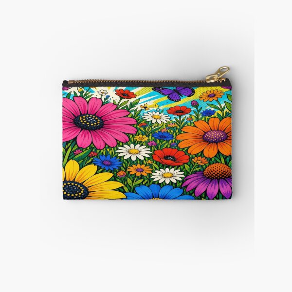 Item preview, Vibrant Pop Folk Art Flower Meadow Art designed and sold by Nexus Space.