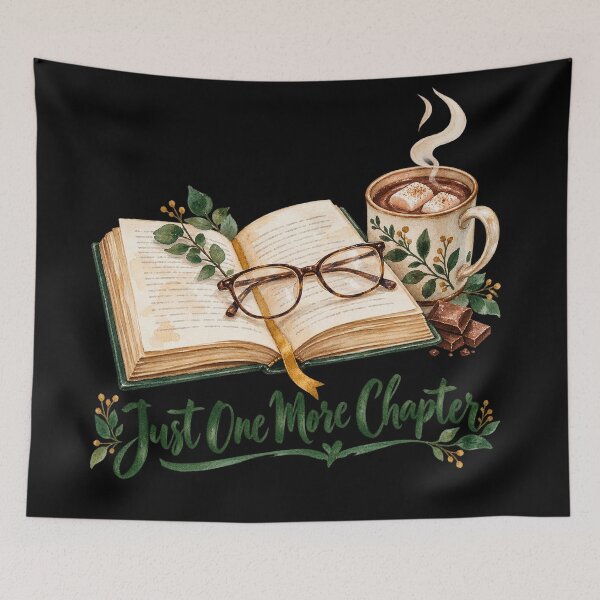 Item preview, Just One More Chapter Cozy Watercolor Reading designed and sold by Ela-graphicwiz.