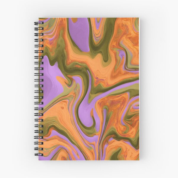 Item preview, Lavender Purple, Olive & Orange Groovy Marble designed and sold by AlfiB.