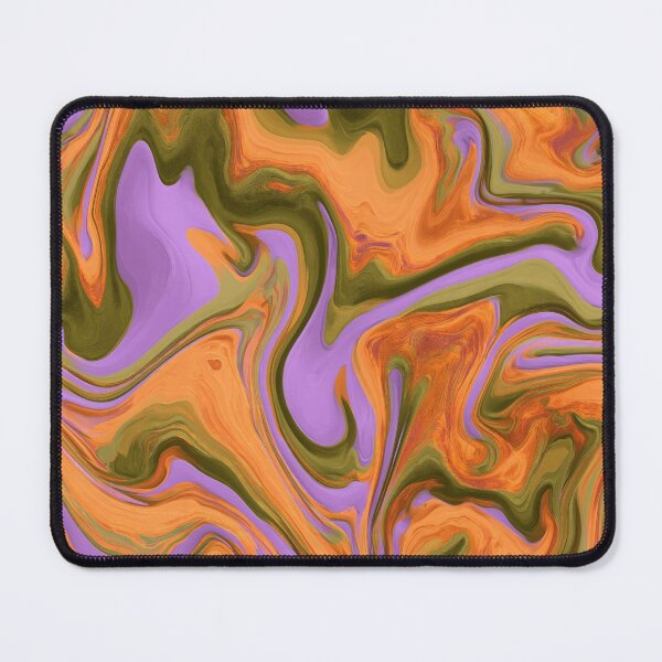 Item preview, Lavender Purple, Olive & Orange Groovy Marble designed and sold by AlfiB.