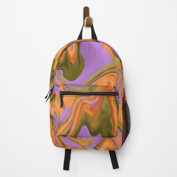 Item preview, Lavender Purple, Olive & Orange Groovy Marble designed and sold by AlfiB.