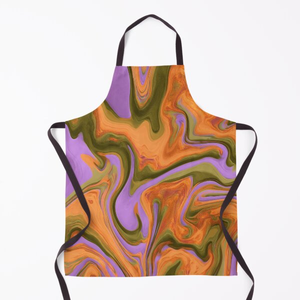 Item preview, Lavender Purple, Olive & Orange Groovy Marble designed and sold by AlfiB.