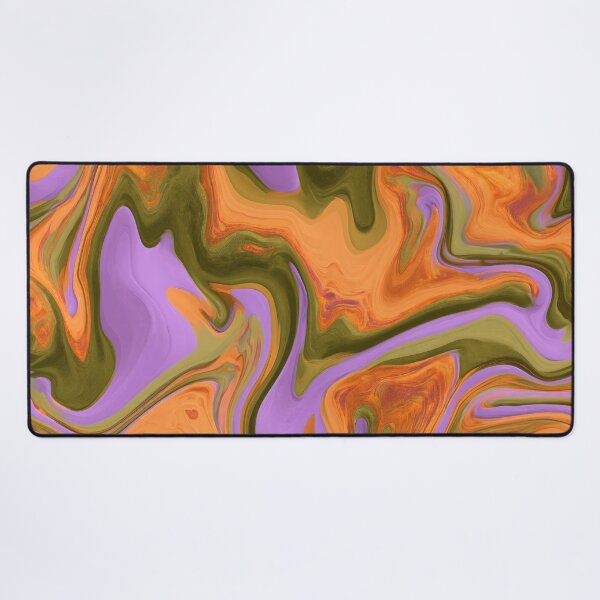 Item preview, Lavender Purple, Olive & Orange Groovy Marble designed and sold by AlfiB.