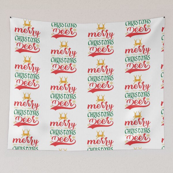 Item preview, Merry Christmas Deer Festive Christmas Vibes Holiday Design designed and sold by FuzionRaptor.
