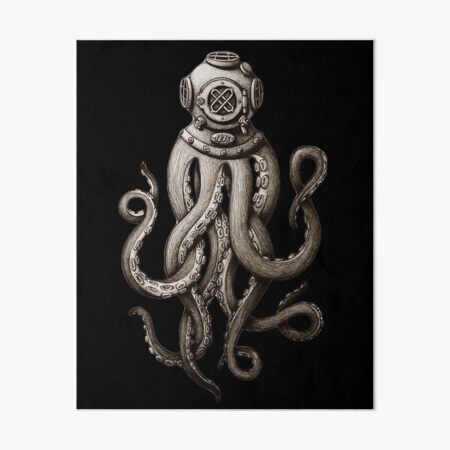 Release the Kraken, Cthulhu, Deep Sea Diving Helmet Octopus