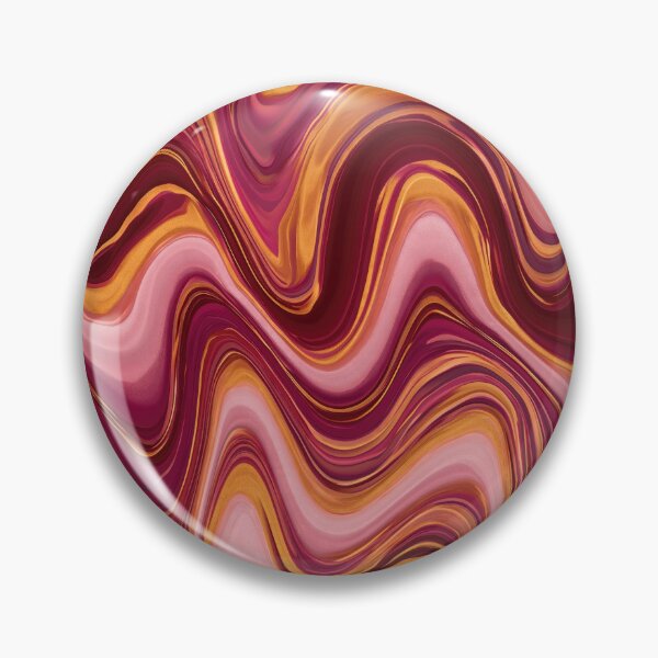 Item preview, Burgundy, Blush Pink & Golden Orange Groovy Waves designed and sold by AlfiB.