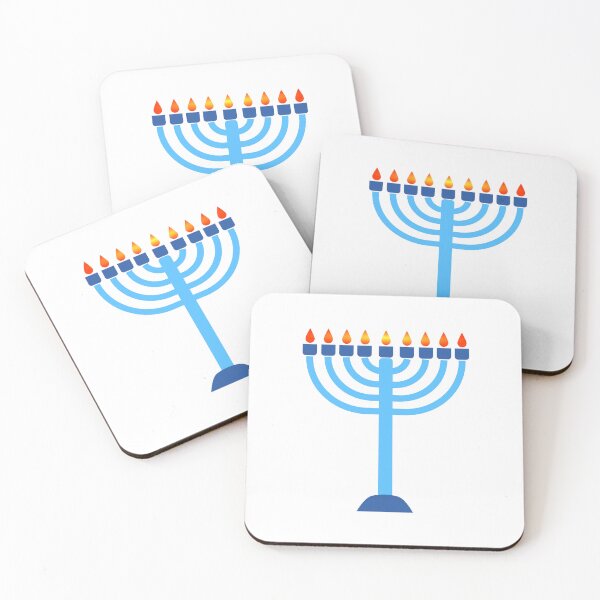 Item preview, Happy Hanukkah Menorah candles designed and sold by Inspirationmotivation.