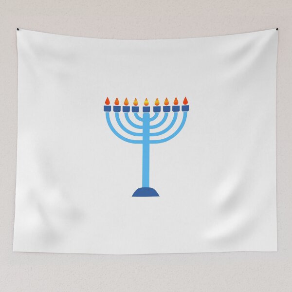 Item preview, Happy Hanukkah Menorah candles designed and sold by Inspirationmotivation.