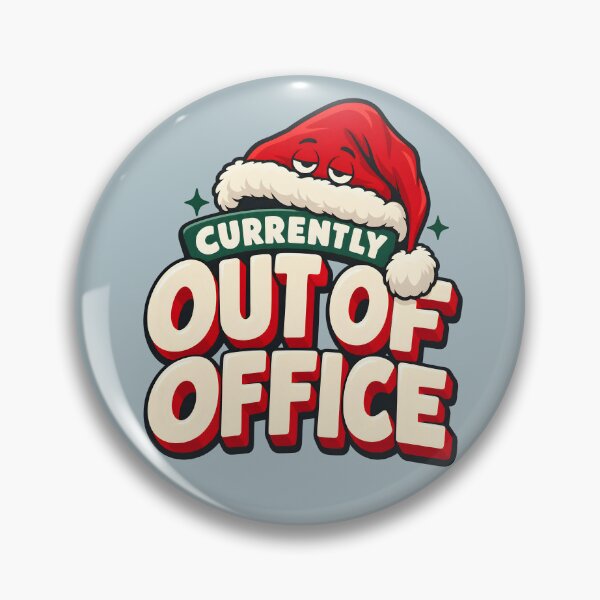 Item preview, Currently Out of Office Christmas Santa Hat designed and sold by  MAD's Recreation Studio.