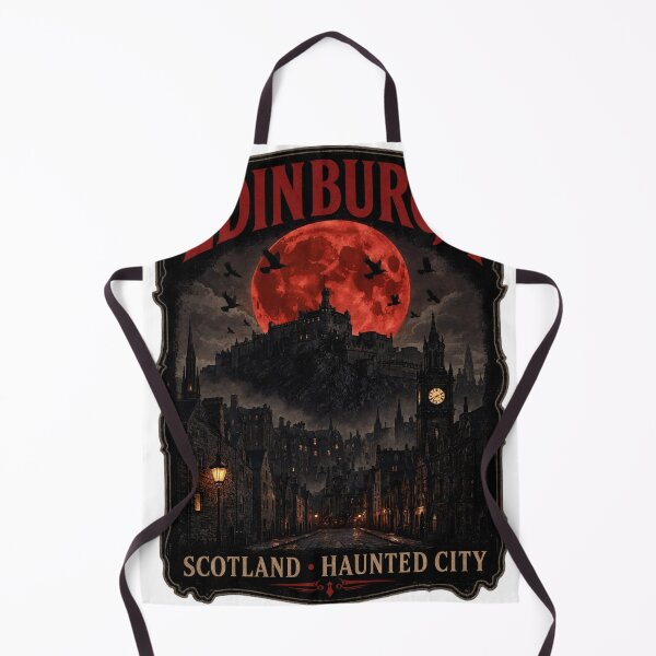 Item preview, Edinburgh Scotland Vintage Halloween Haunted Castle designed and sold by JIGUWORLD.