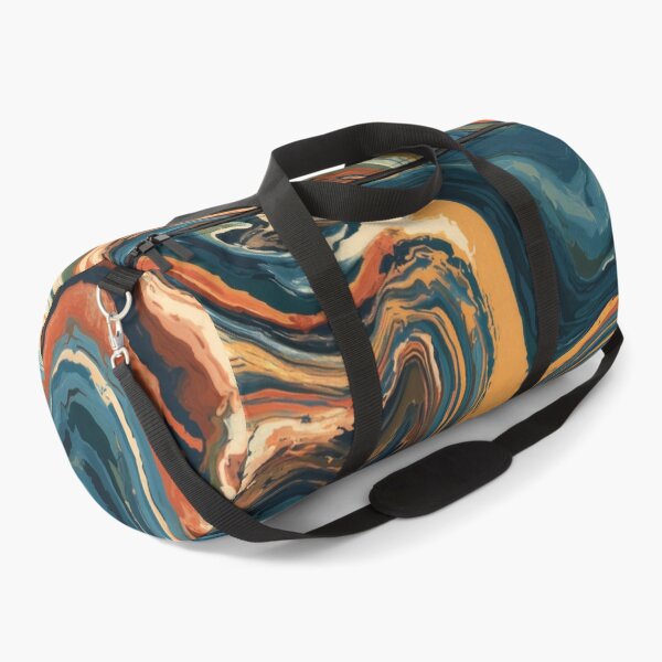 Item preview, Midnight Blue, Ochre & Rust Psychedelic Marble designed and sold by AlfiB.