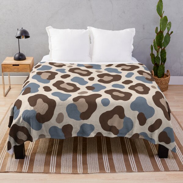 Item preview, Modern Blue Brown Leopard Pattern designed and sold by Glottopia.