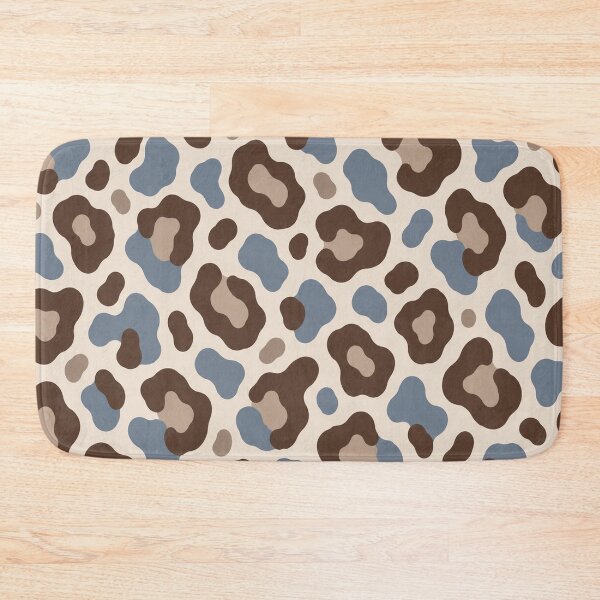 Item preview, Modern Blue Brown Leopard Pattern designed and sold by Glottopia.