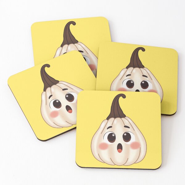Item preview, Surprised White Pumpkin Cute Fall Character designed and sold by creartdsign.