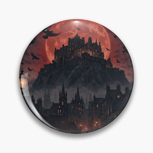 Item preview, Edinburgh Scotland Vintage Halloween Haunted Castle designed and sold by JIGUWORLD.
