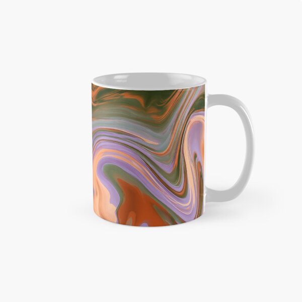 Item preview, Lavender, Olive & Burnt Orange Dreamy Marble Swirl designed and sold by AlfiB.