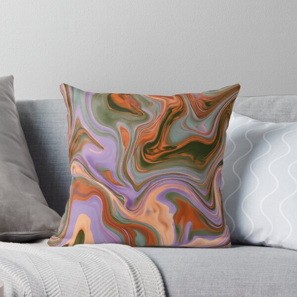Item preview, Lavender, Olive & Burnt Orange Dreamy Marble Swirl designed and sold by AlfiB.