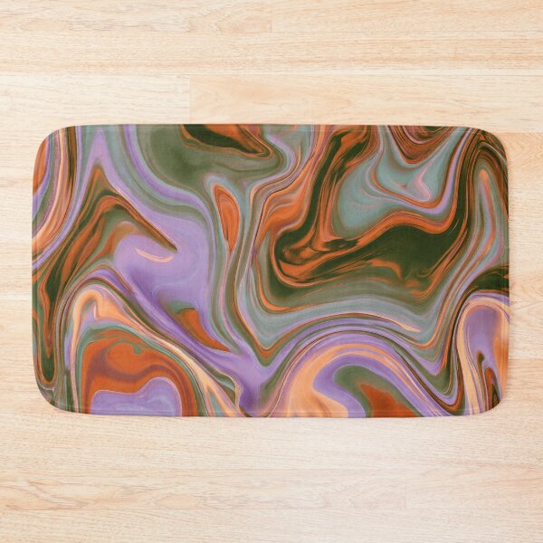 Item preview, Lavender, Olive & Burnt Orange Dreamy Marble Swirl designed and sold by AlfiB.