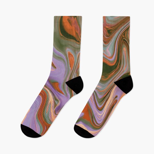 Item preview, Lavender, Olive & Burnt Orange Dreamy Marble Swirl designed and sold by AlfiB.