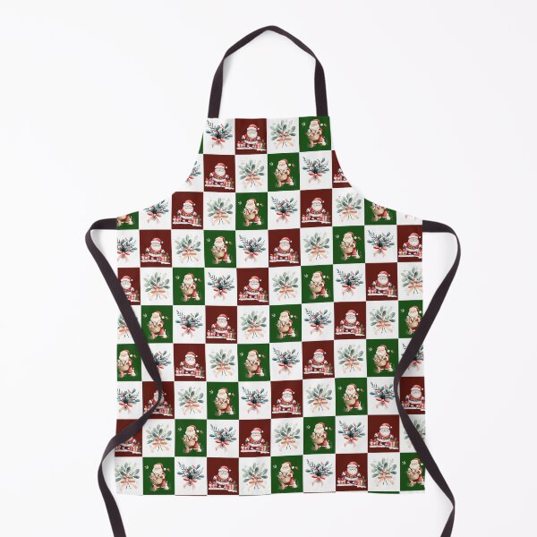 Item preview, Watercolor Vintage Santa Botanical Christmas Pattern designed and sold by VibranPalette.