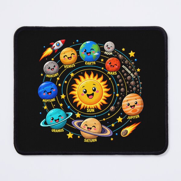 Item preview, Girs Loves Planets Space System Lover Retro Solar designed and sold by Genius Geek.