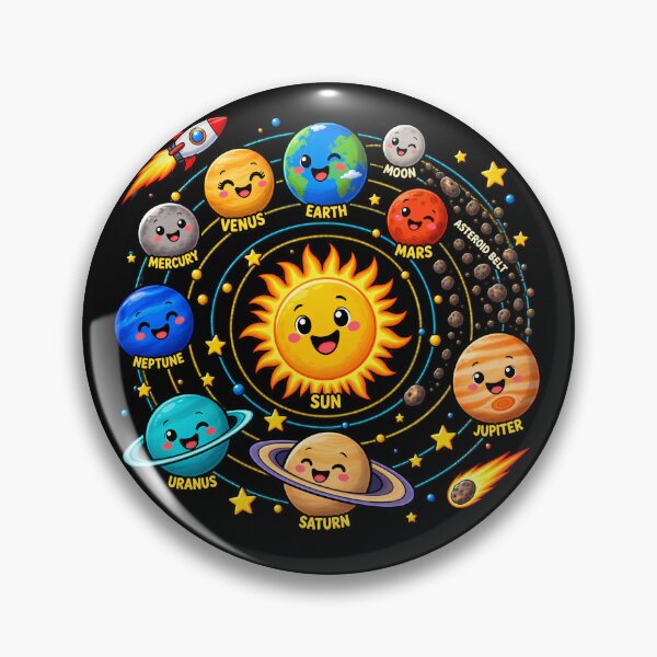 Item preview, Girs Loves Planets Space System Lover Retro Solar designed and sold by Genius Geek.