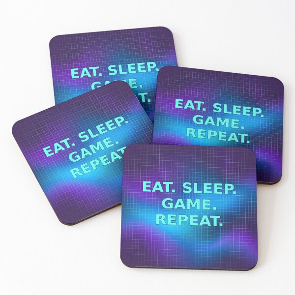 Item preview, Eat Sleep Game Repeat designed and sold by Nichely.