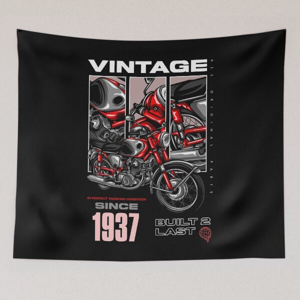 Item preview, Vintage Motorcycle Bikers Motorbike Birthday 1937 designed and sold by JRRTs.