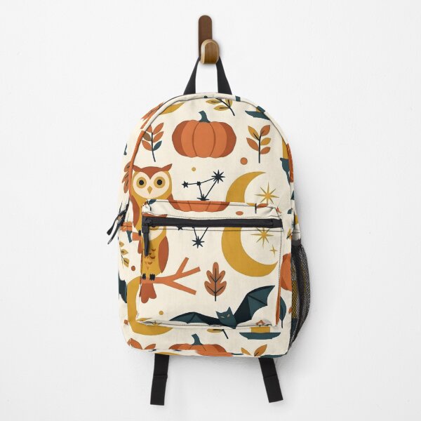 Item preview, Folklore Halloween Pattern - Cute Spooky Bat & Owl designed and sold by ShabanMerch.