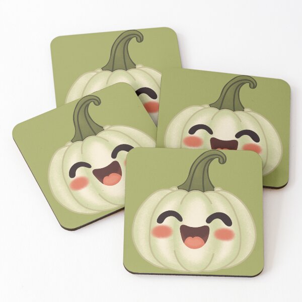 Item preview, Happy White Pumpkin Cute Fall Illustration designed and sold by creartdsign.