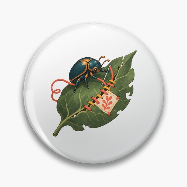 Item preview, Beetle Repairing a Torn Leaf designed and sold by Philippa Shop.