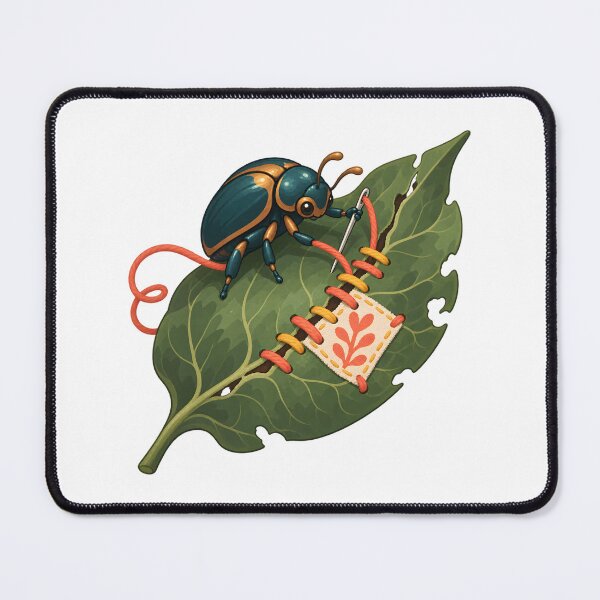Item preview, Beetle Repairing a Torn Leaf designed and sold by Philippa Shop.