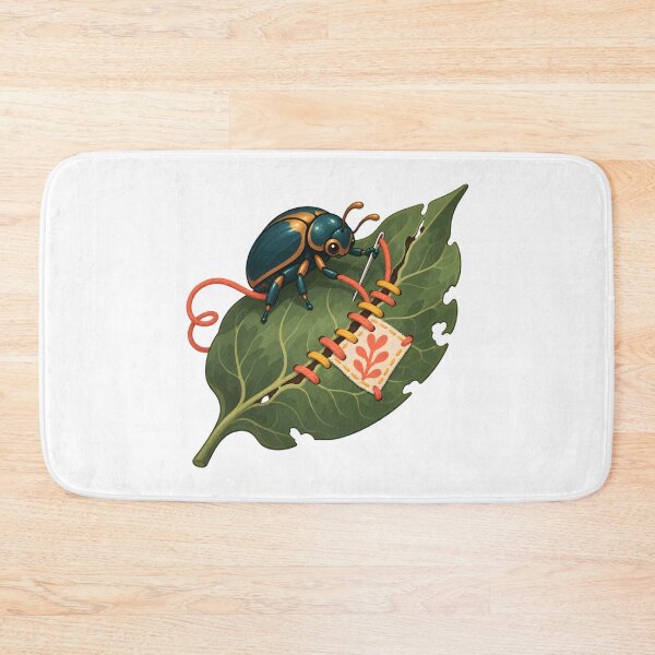 Item preview, Beetle Repairing a Torn Leaf designed and sold by Philippa Shop.