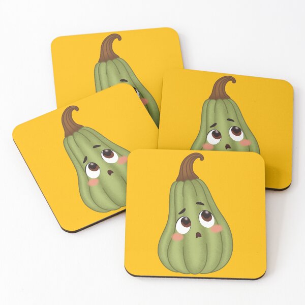 Item preview, Worried Green Pumpkin Cute Fall Illustration designed and sold by creartdsign.