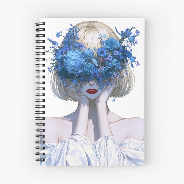 Item preview, Blue Bloom Hidden in Flowers designed and sold by kaipapershop.