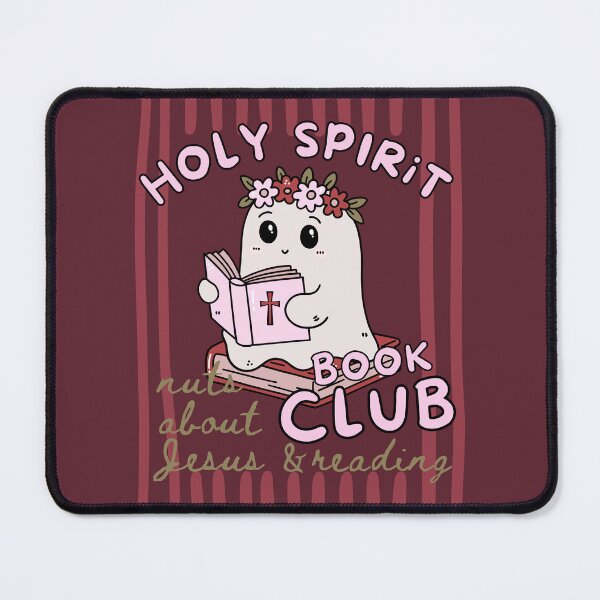 Item preview, Holy Spirit Book Club Nuts About Jesus and Books Love Christmas Cute Ghost Reading Bookish designed and sold by Forevermore.
