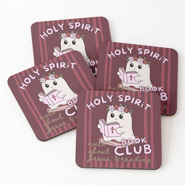 Item preview, Holy Spirit Book Club Nuts About Jesus and Books Love Christmas Cute Ghost Reading Bookish designed and sold by Forevermore.