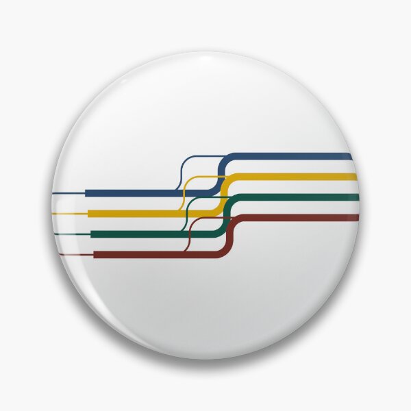 Item preview, Modern Curved Flow Line Spectrum Abstract Subway Route Art designed and sold by LensDyn™.