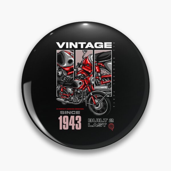 Item preview, Vintage Motorcycle Bikers Motorbike Birthday 1943 designed and sold by JRRTs.