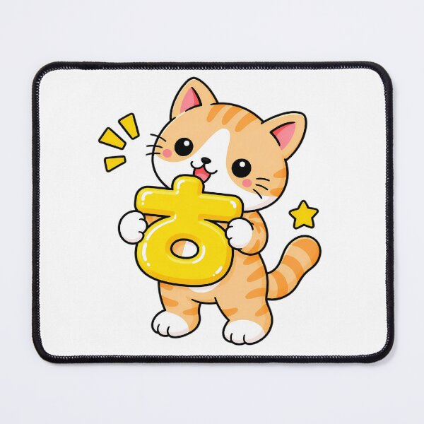 Item preview, Cute Orange Tabby Cat with Korean Hangul Letter ㅎ Kawaii Kitty designed and sold by NoopnyangStudio.