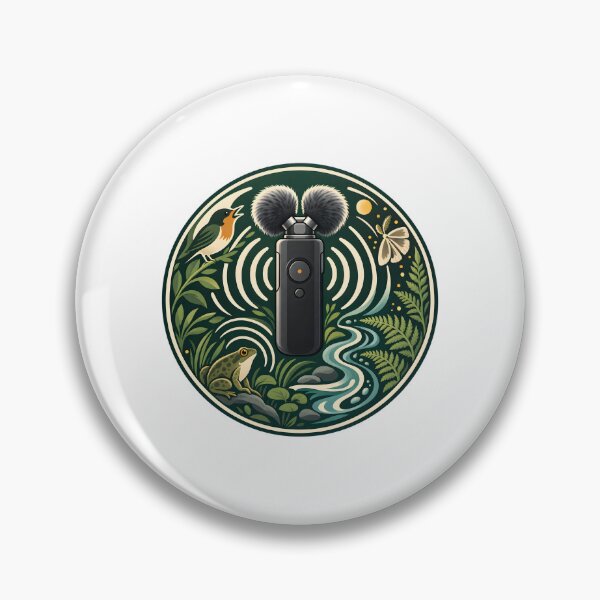 Item preview, Wild Nature Field Recording Emblem designed and sold by Philippa Shop.