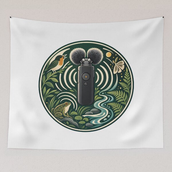 Item preview, Wild Nature Field Recording Emblem designed and sold by Philippa Shop.