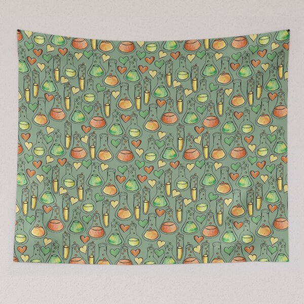 Item preview, Science Beakers, Test Tubes, and Hearts designed and sold by lacychenault.