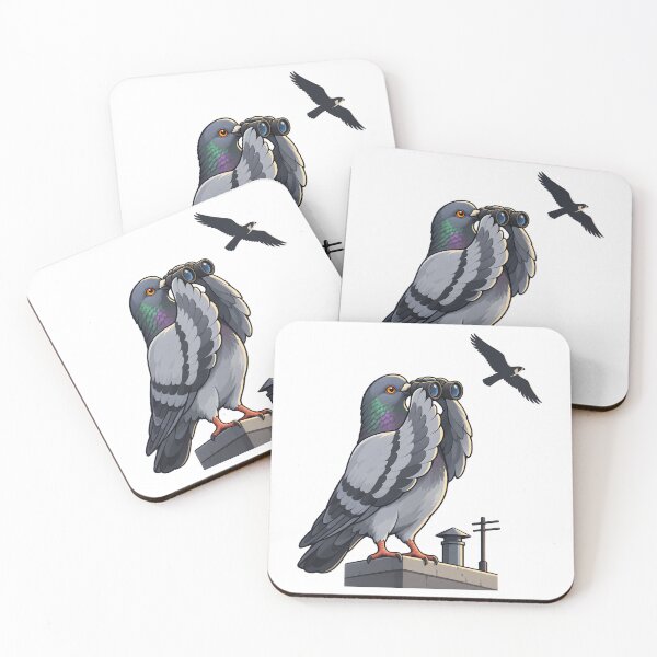 Item preview, Urban Pigeon Watching a Peregrine designed and sold by Philippa Shop.