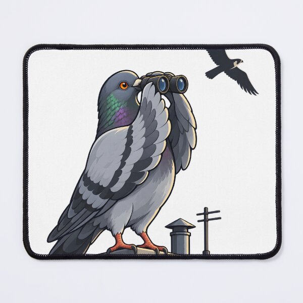 Item preview, Urban Pigeon Watching a Peregrine designed and sold by Philippa Shop.