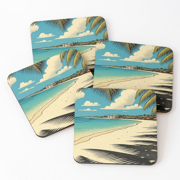 Item preview, The Retro Paradise Beach designed and sold by BlueBerry45.