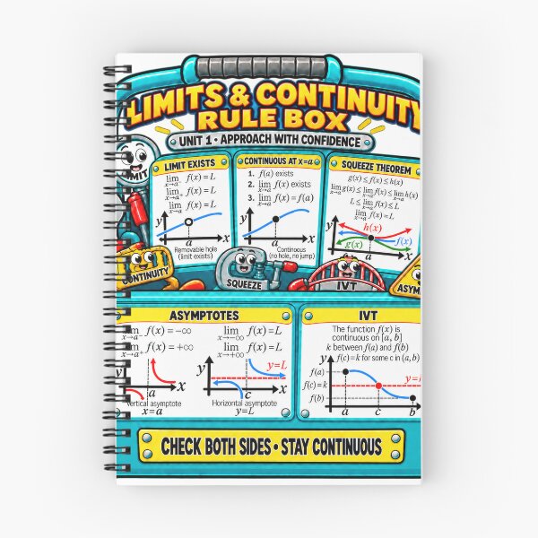 Item preview, Limits and Continuity Rule Box designed and sold by ForestaMath.
